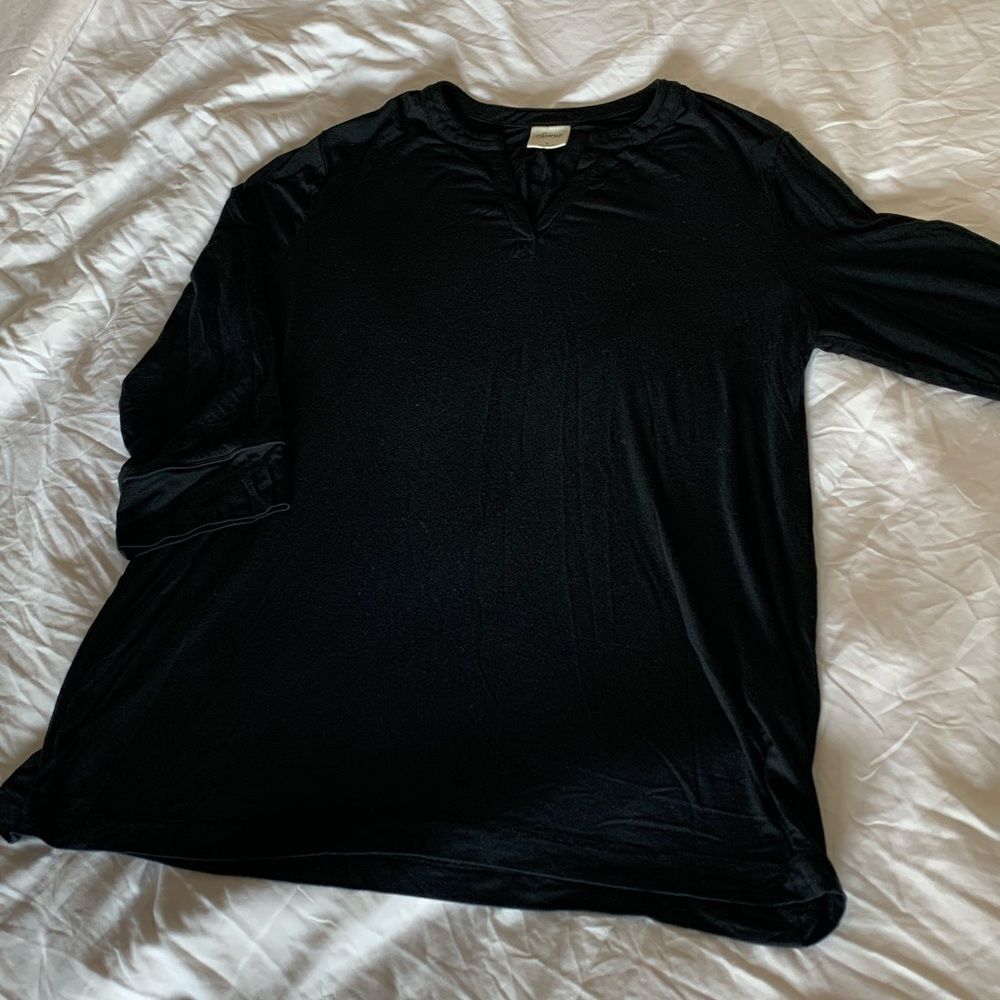 Soma Notch Neck L/S Pajama Top sz L